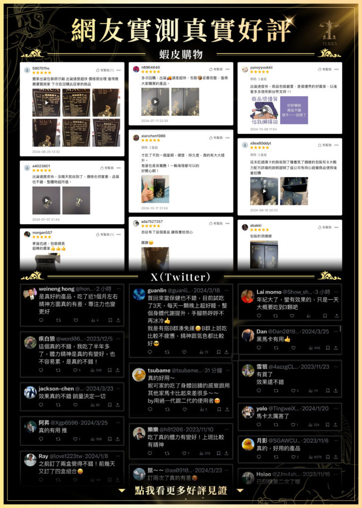 TERRA戰神黑瑪卡網友實測真實好評